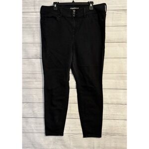 Torrid Women Black Jegging Jeans 20S Super Soft Stretch Skinny 3 Button